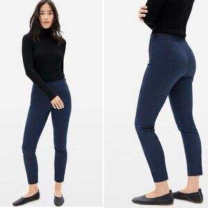3/$30 Everlane The Side-Zip Stretch Cotton Pants Navy Blue Women’s Size 2